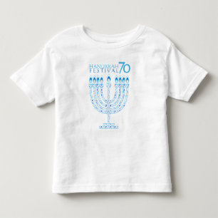 Hanukkah Lights Festival Anniversary 70 Toddler T-Shirt