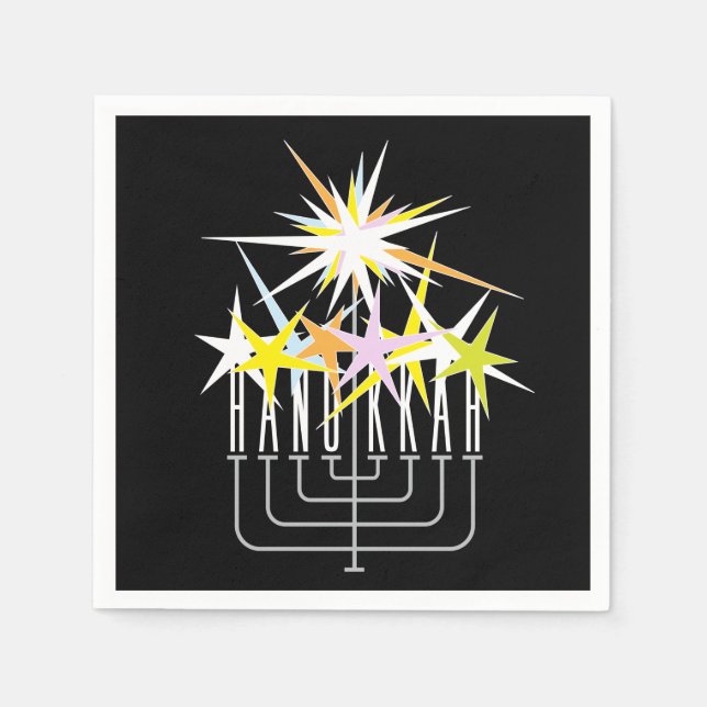 Hanukkah Lights Napkin (Front)