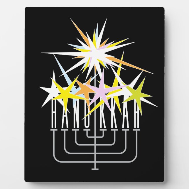 Hanukkah Lights Plaque (Front)