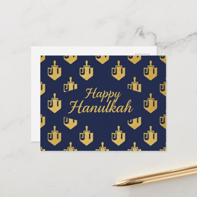 Hanukkah Lights Postcard (Front/Back In Situ)