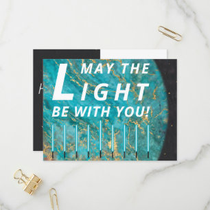 Hanukkah Lights Standard Postcard