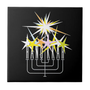 Hanukkah Lights Tile