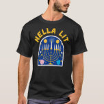 HANUKKAH LIT MENORAH T-Shirt<br><div class="desc">HANUKKAH LIT MENORAH</div>
