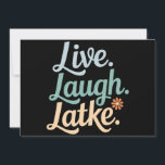 Hanukkah Live Laugh Latke Funny Holiday Family<br><div class="desc">Hanukkah Live Laugh Latke Funny Holiday Family</div>
