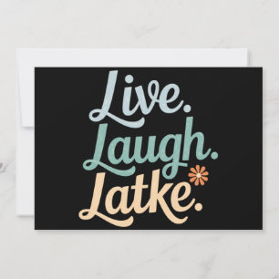 Hanukkah Live Laugh Latke Funny Holiday Family