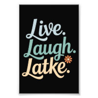Hanukkah Live Laugh Latke Funny Holiday Family