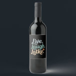 Hanukkah Live Laugh Latke Funny Holiday Family Wine Label<br><div class="desc">Hanukkah Live Laugh Latke Funny Holiday Family</div>