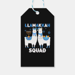 Hanukkah Llama Christmas Happy Llamakah Squad Cute Gift Tags