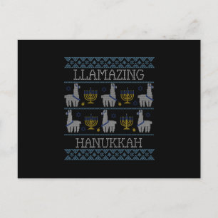 Hanukkah - Llamazing Hanukkah Postcard