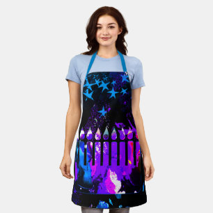 Hanukkah Menorah Apron