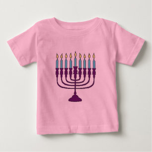 Hanukkah Menorah Baby T-Shirt