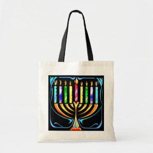 Hanukkah Menorah - Chanukah Menorah Tote Bag