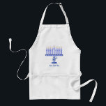 Hanukkah Menorah (customisable) Standard Apron<br><div class="desc">You can personalise this beautiful Chanukah gift with a name or your own text!</div>