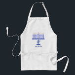 Hanukkah Menorah (customisable) Standard Apron<br><div class="desc">You can personalise this beautiful Chanukah gift with a name or your own text!</div>