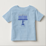 Hanukkah Menorah (customisable) Toddler T-Shirt<br><div class="desc">You can personalise this beautiful Chanukah shirt with a name or your own text!</div>