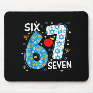 Hanukkah Menorah Dreidel 67 Festive Chanukah Six S Mouse Mat