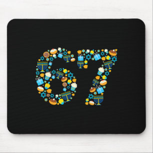 Hanukkah Menorah Dreidel 67 Festive Chanukah Six S Mouse Mat