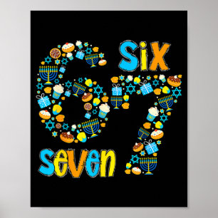 Hanukkah Menorah Dreidel 67 Festive Chanukah Six S Poster