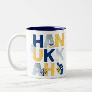 HANUKKAH Menorah Dreidel Coffee Mug