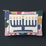 Hanukkah Menorah Dreidels Game Accessory Pouch<br><div class="desc">Hanukkah Menorah, Dreidel Game Pouch. All design elements can be edited. Change editable text using your favourite font style, colour, and size. Fill your pouch with dreidels, and playing treats. Game on!!! Happy Hanukkah! Bag Type: Print Cut Sew Small Accessory Pouch Our pouches come in two sizes and can hold...</div>