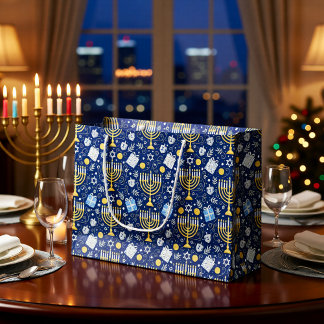 Hanukkah Menorah Gift Bag