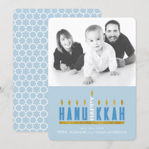 Hanukkah   Menorah Happy Hanukkah 1 Photo Card