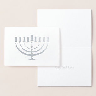 Hanukkah Menorah Holiday Custom Card