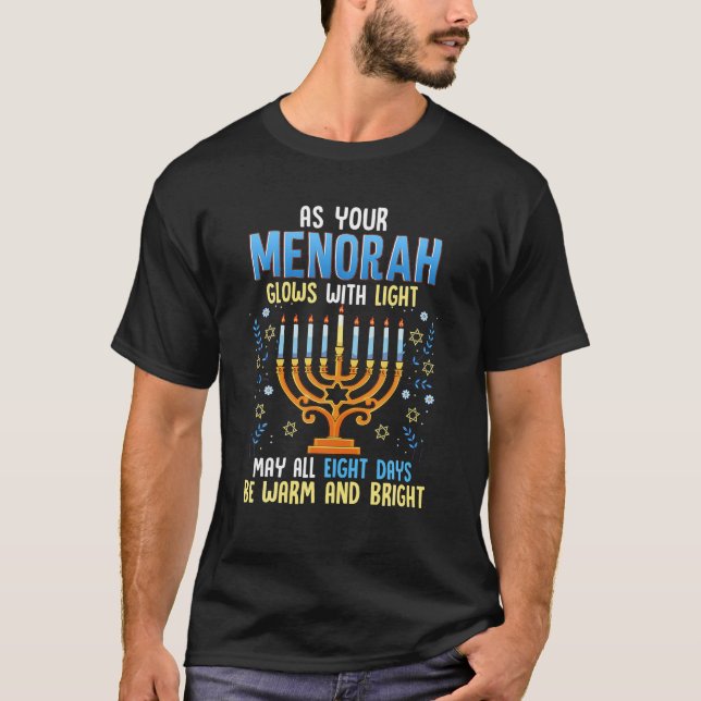 Hanukkah Menorah Jewish Festival Chanukah As Your T-Shirt (Front)