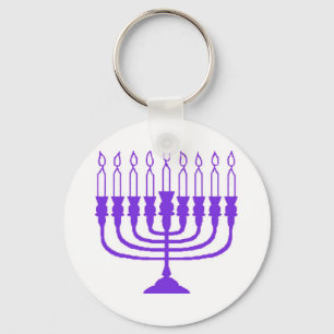 Hanukkah Menorah Key Ring
