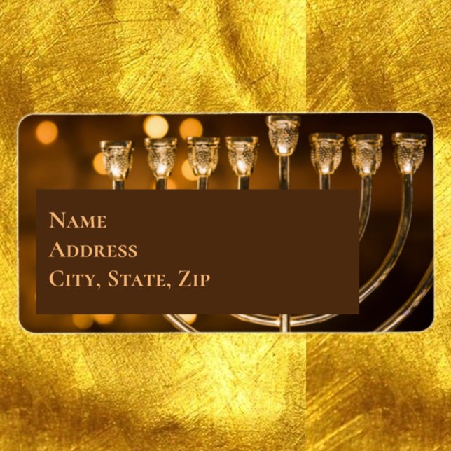 Hanukkah Menorah Label (Creator Uploaded)