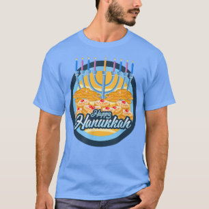 Hanukkah Menorah Latkes Doughnuts T-Shirt