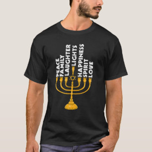 Hanukkah Menorah Lights Family T-Shirt