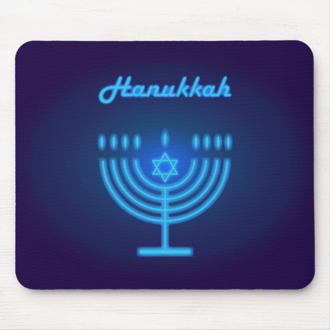 Hanukkah Menorah lights Festival decoration Mouse Mat (Front)