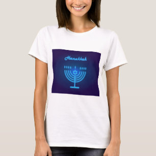 Hanukkah Menorah lights Festival decoration T-Shirt