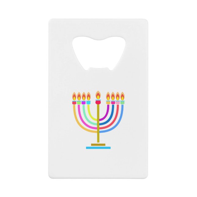 Hanukkah Menorah Lights Holiday symbol (Front)