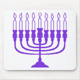Hanukkah Menorah Mouse Mat