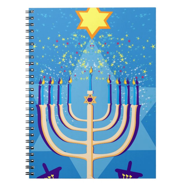 hanukkah menorah notebook (Front)