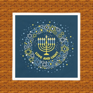 Hanukkah Menorah  Paper Napkins, Guest Towel Napkin