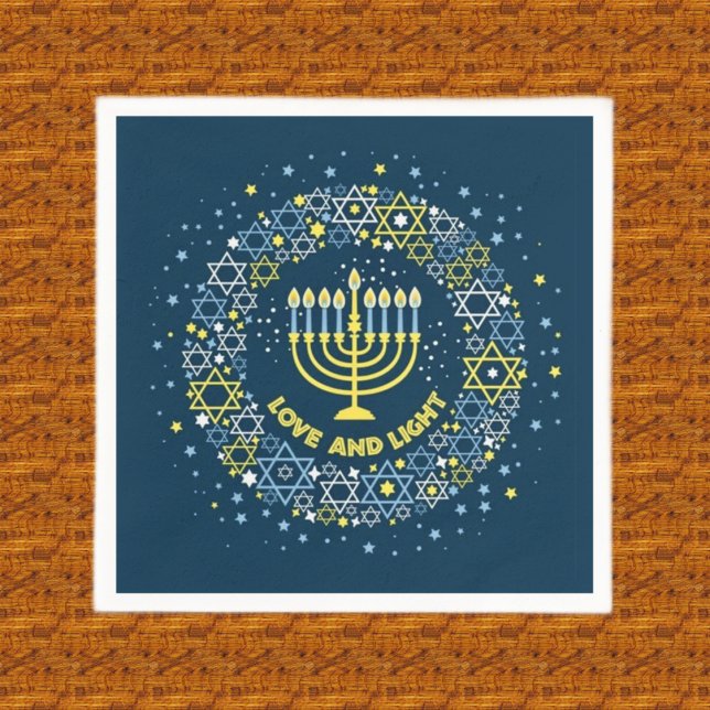 Hanukkah Menorah  Paper Napkins, Guest Towel Napkin (Creator Uploaded)