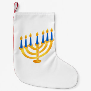 Hanukkah Menorah Small Christmas Stocking