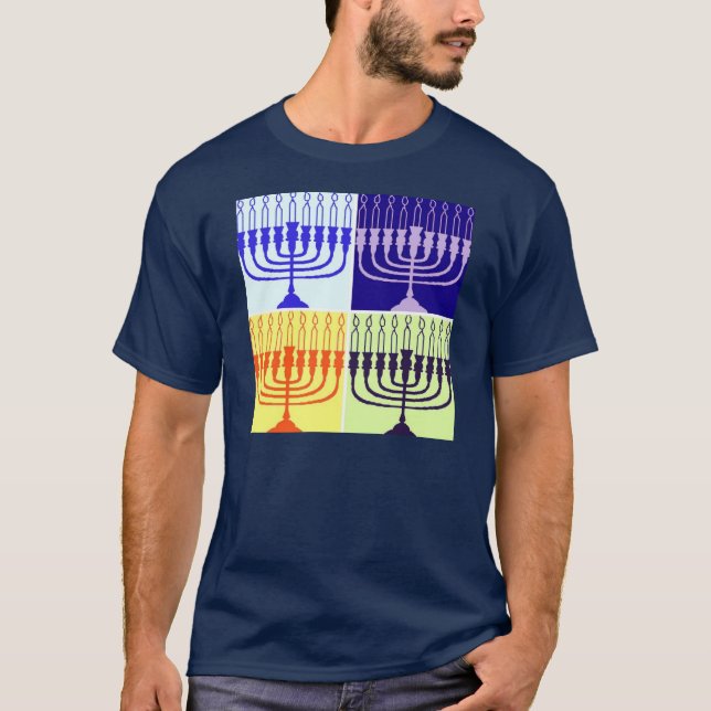 Hanukkah Menorah T-Shirt (Front)