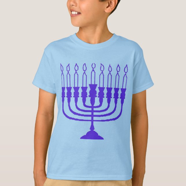 Hanukkah Menorah T-Shirt (Front)