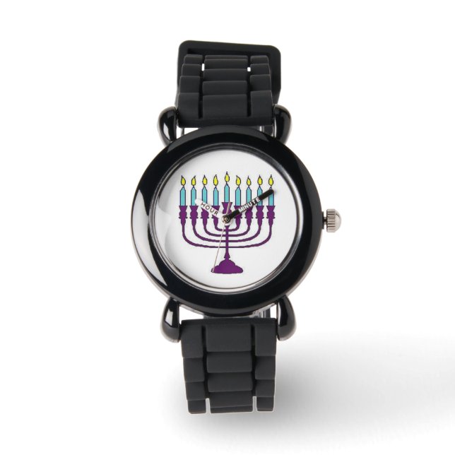 Hanukkah Menorah Watch (Front)