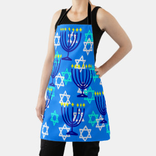Hanukkah Menorahs Apron