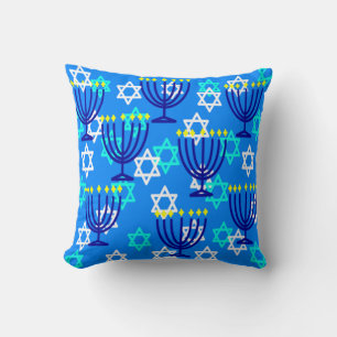 Hanukkah Menorahs Cushion
