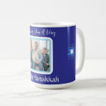 HANUKKAH message PHOTO CARD Coffee Mug<br><div class="desc">Add your photo and customise your Holiday Season message.
I love painting and design! I hope you enjoy my artwork.</div>