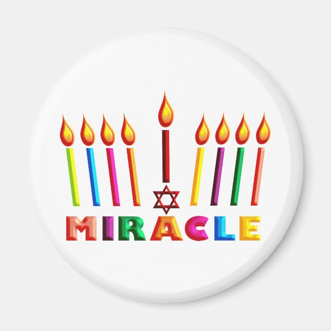 Hanukkah Miracle Magnet (Front)