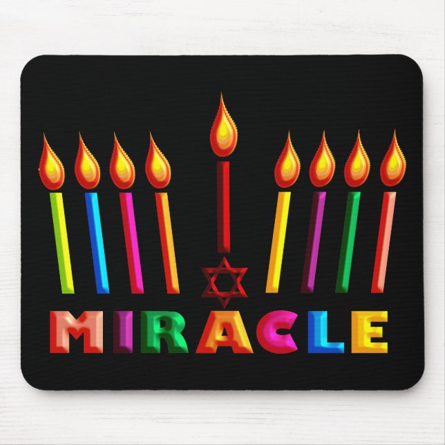 Hanukkah Miracle Mouse Mat (Front)