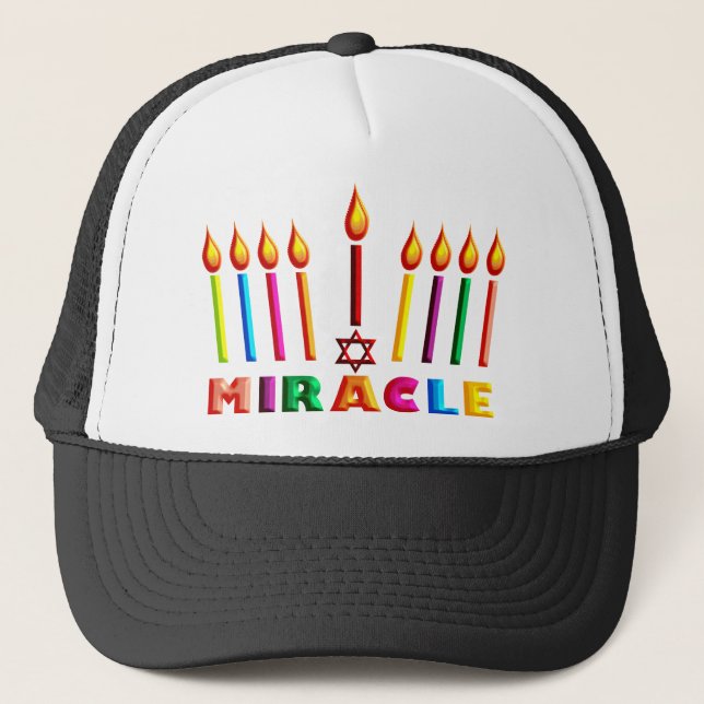 Hanukkah Miracle Trucker Hat (Front)