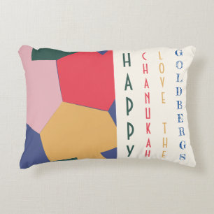 Hanukkah Modern Dreidels Decorative Cushion
